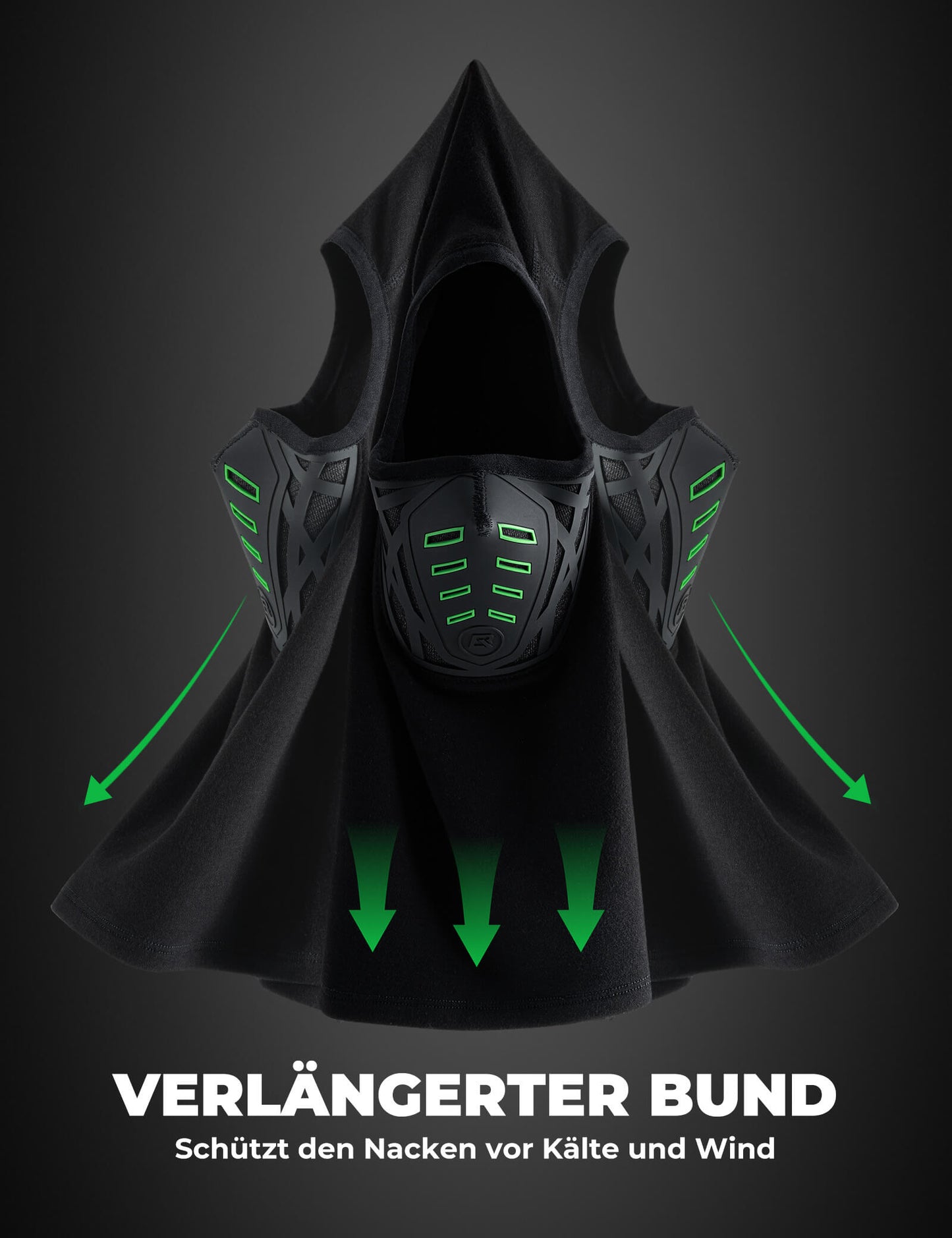 ROCKBROS Multifunktions Balasthaube Winddicht & Staubsicher Atmungsaktiv mit Nackenschutz