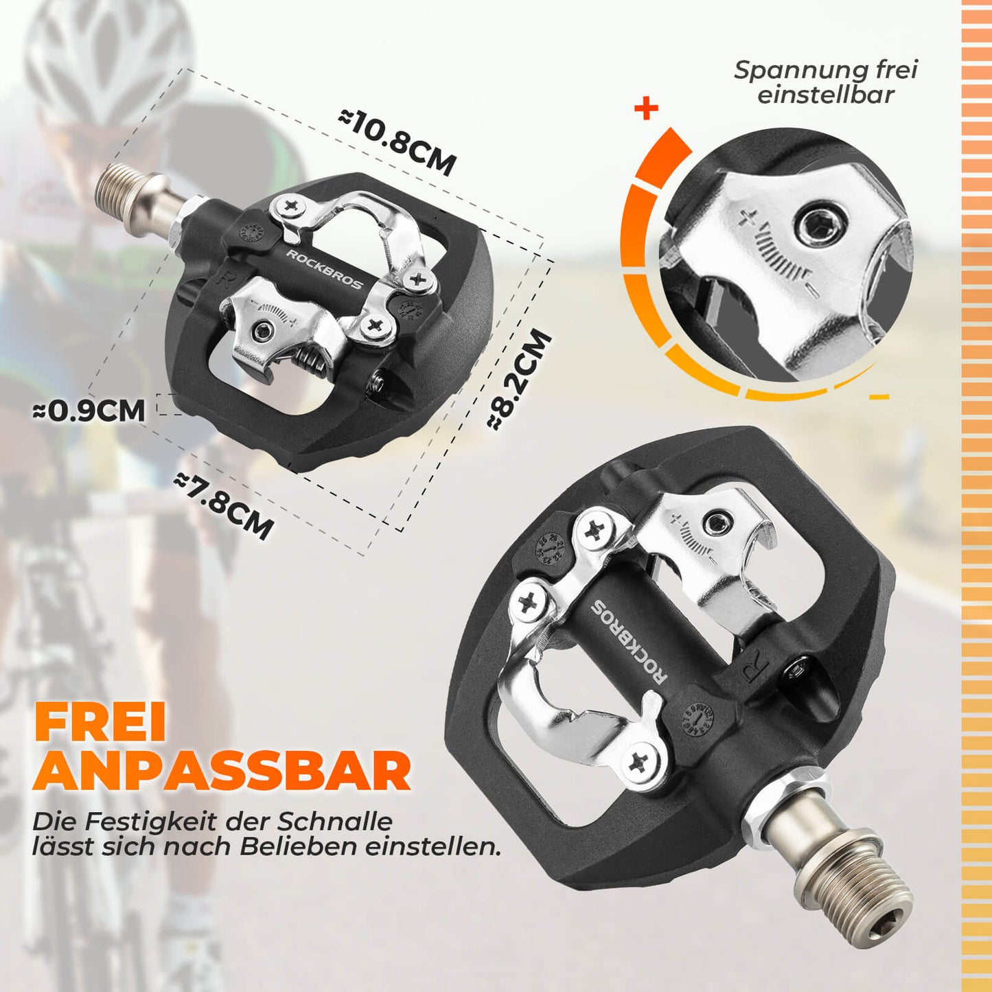 2-in-1 SPD-Klickpedale & Plattformpedale 9/16"