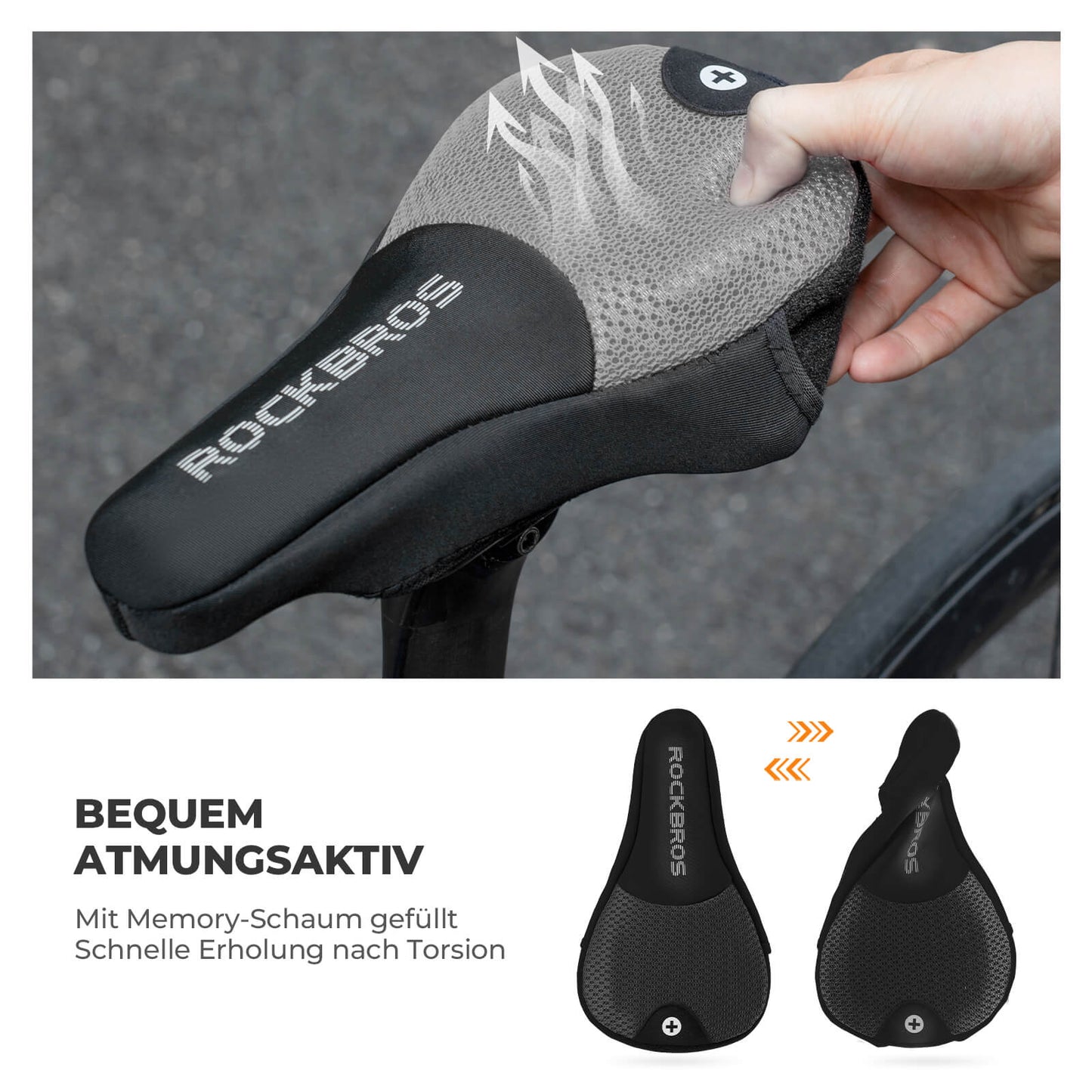 Fahrrad Aufblasbarer Sattelbezug Gepolstert mit Überzug