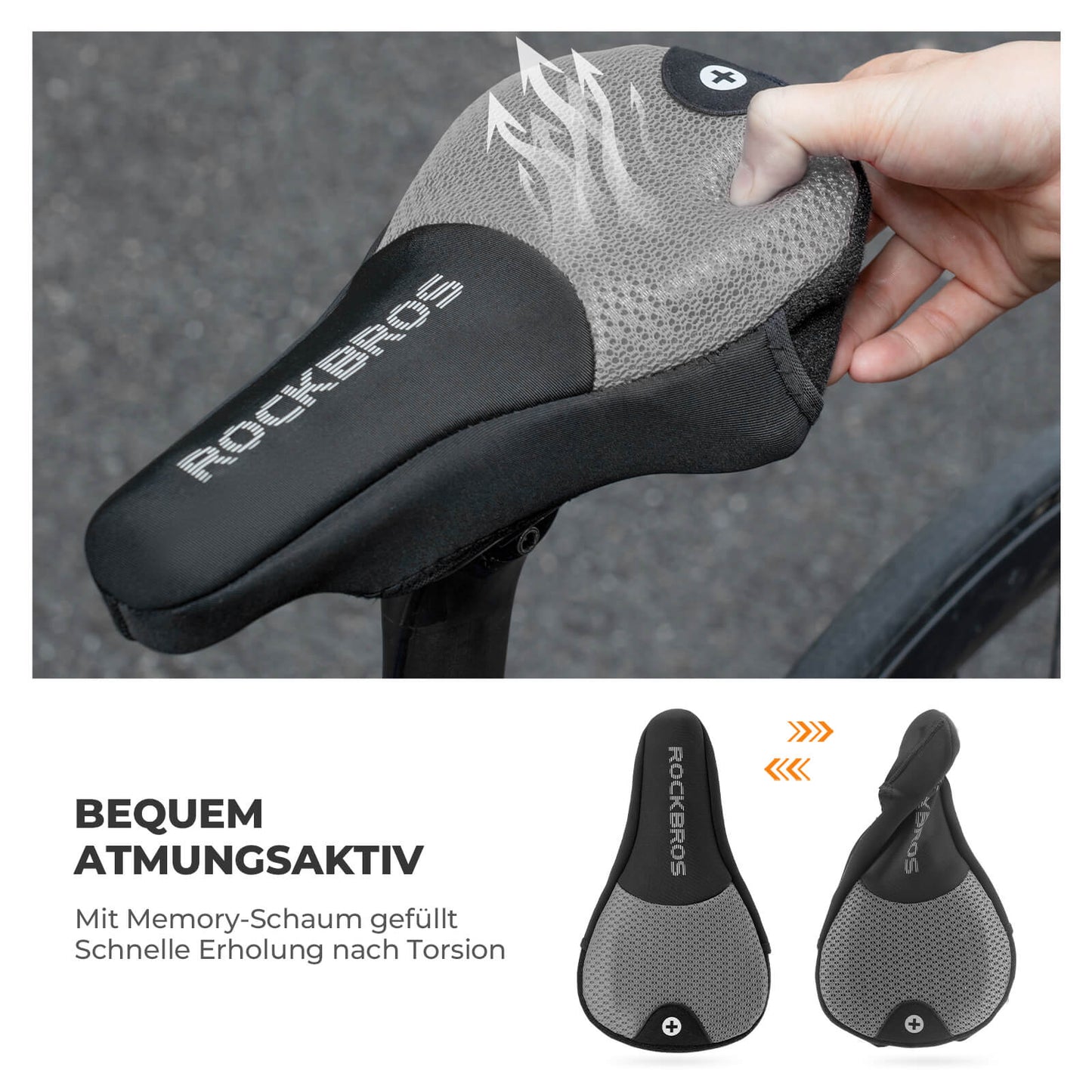 Fahrrad Aufblasbarer Sattelbezug Gepolstert mit Überzug