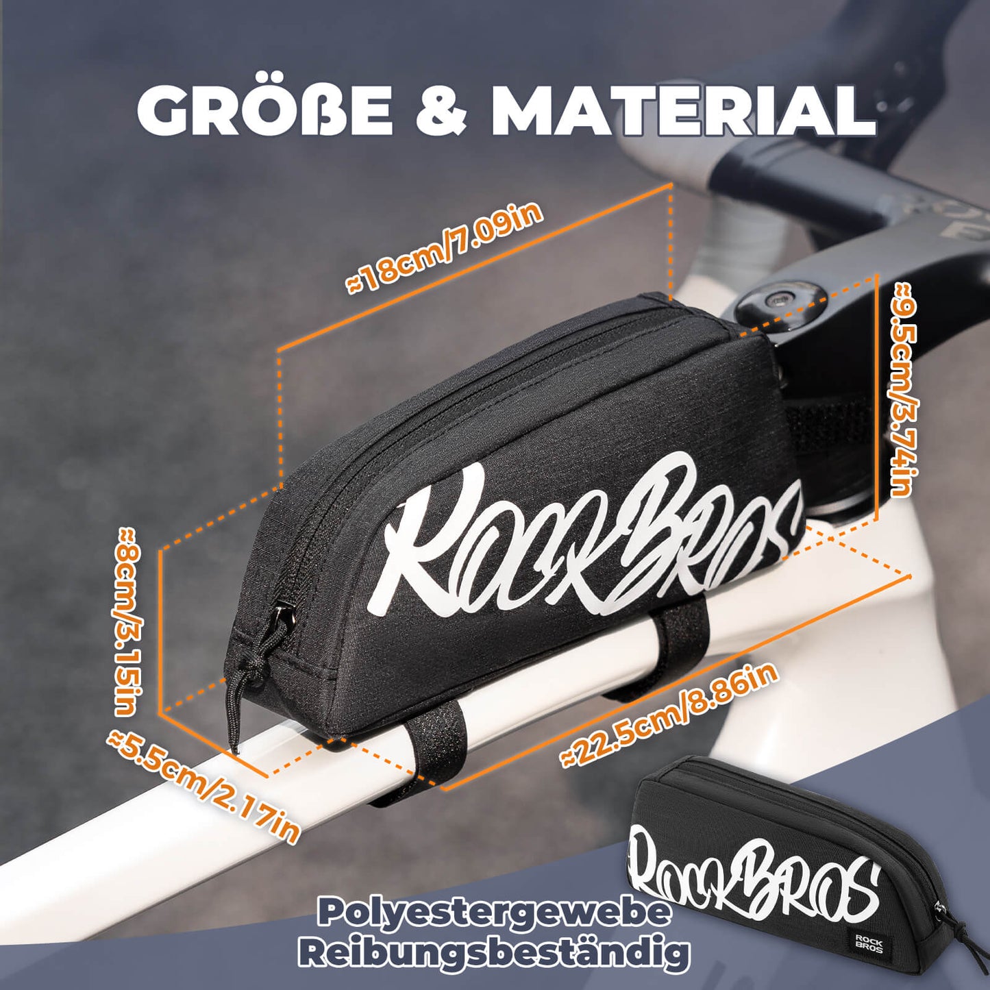 Oberrohrtasche Rahmentasche 0,8L - SketchRide Series