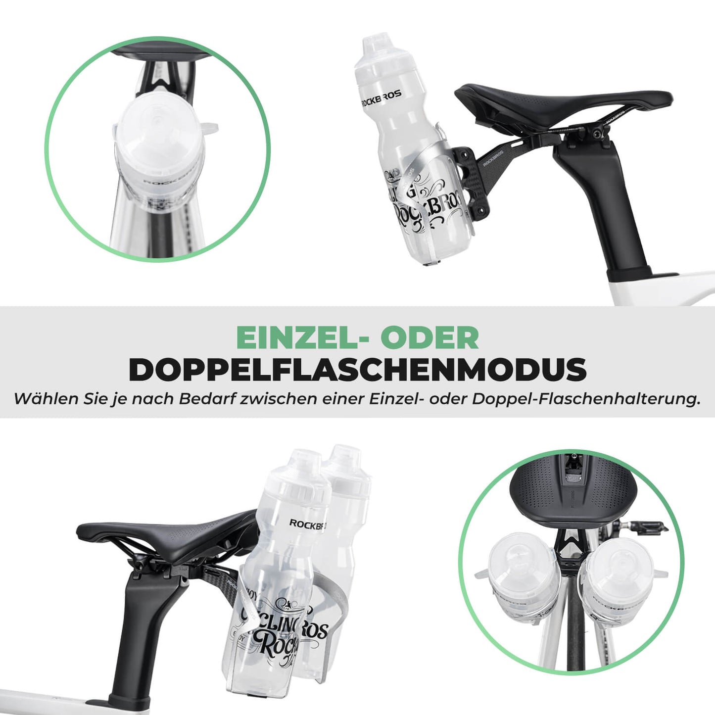 Fahrrad Flaschenhalter Nahtlos Einstellbar Halterung