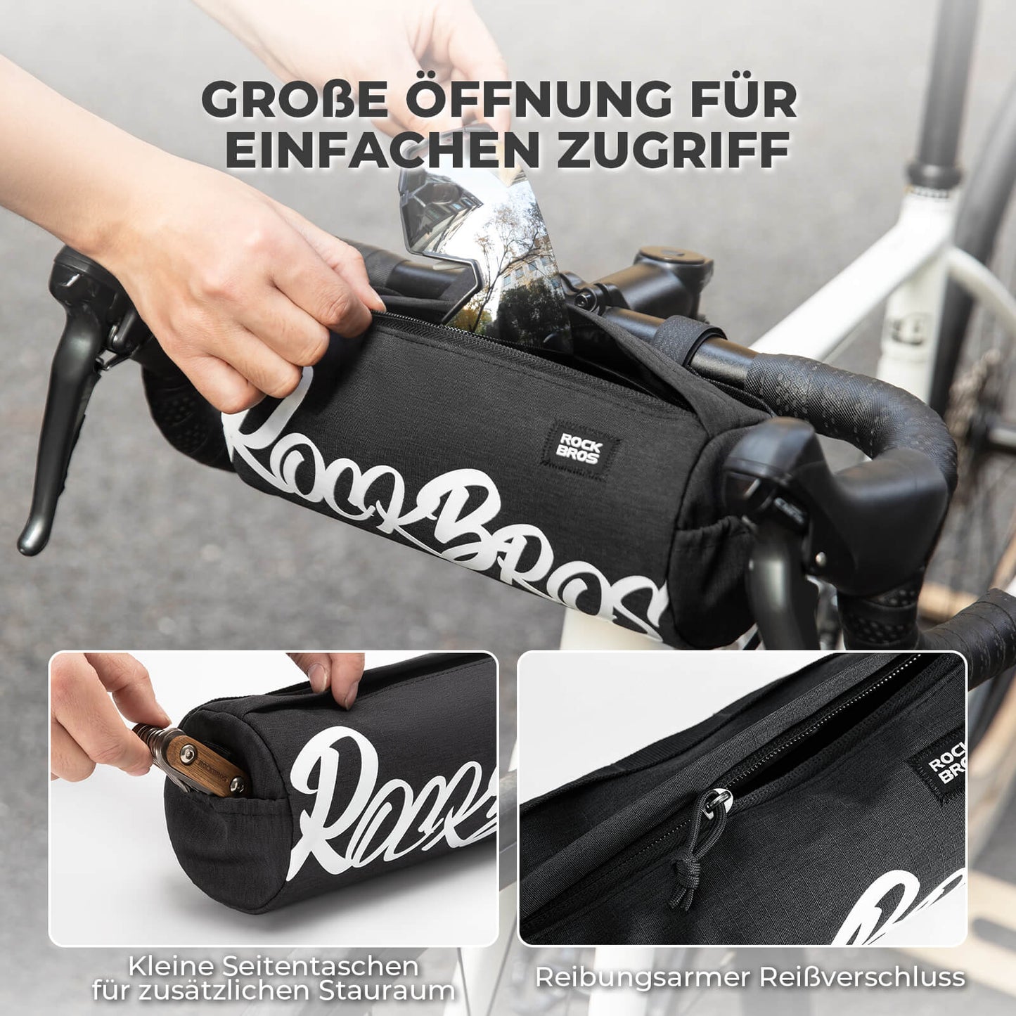 Lenkertasche Klein mit Schultergurt 2L/3,6L - SketchRide Series