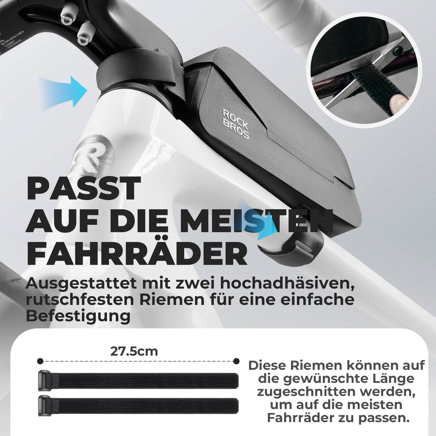 Magnetische Oberrohrtasche 100% Wasserdicht