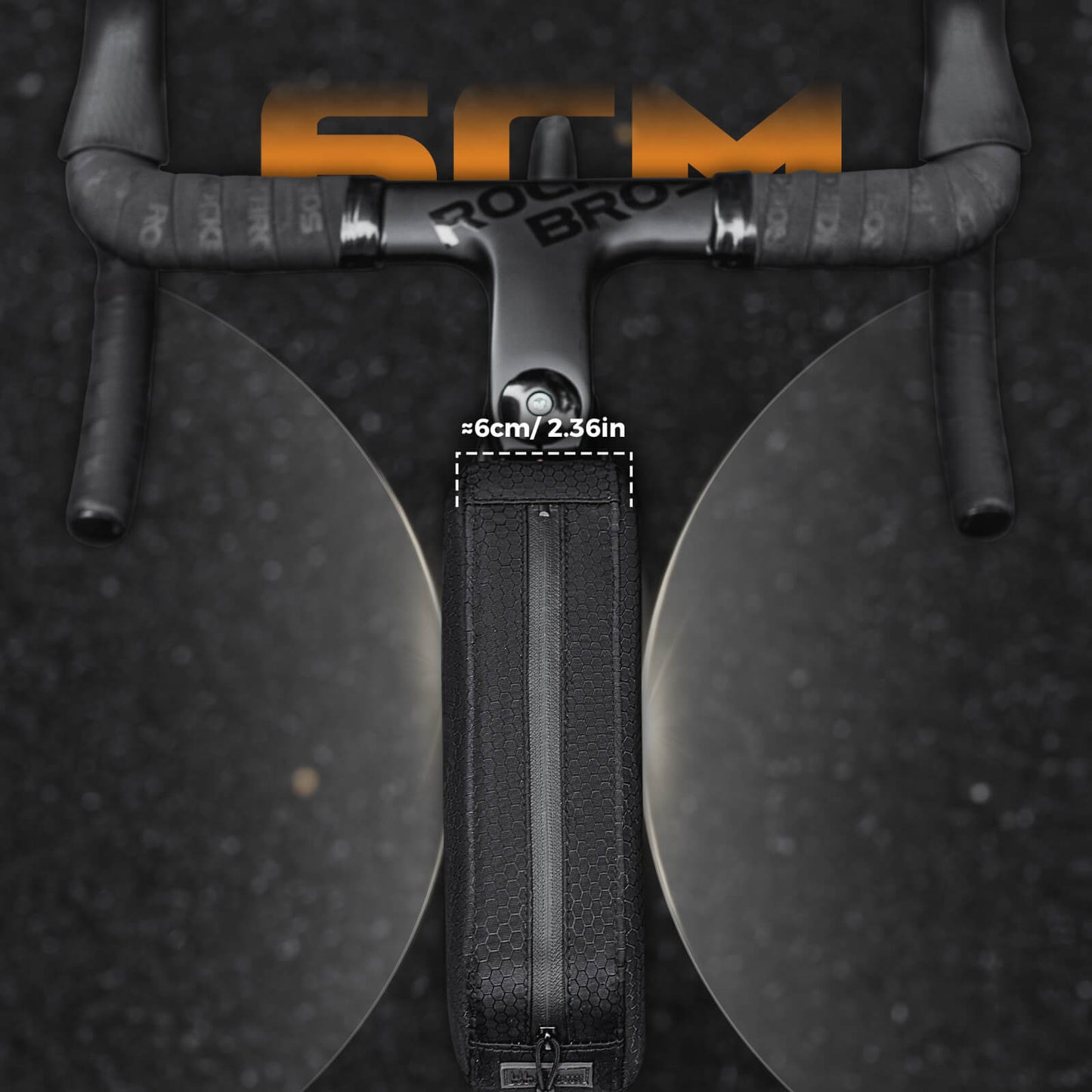 ROCKBROS Fahrrad Rahmentasche wasserabweisend Oberrohrtasche 0,9L Schwarz