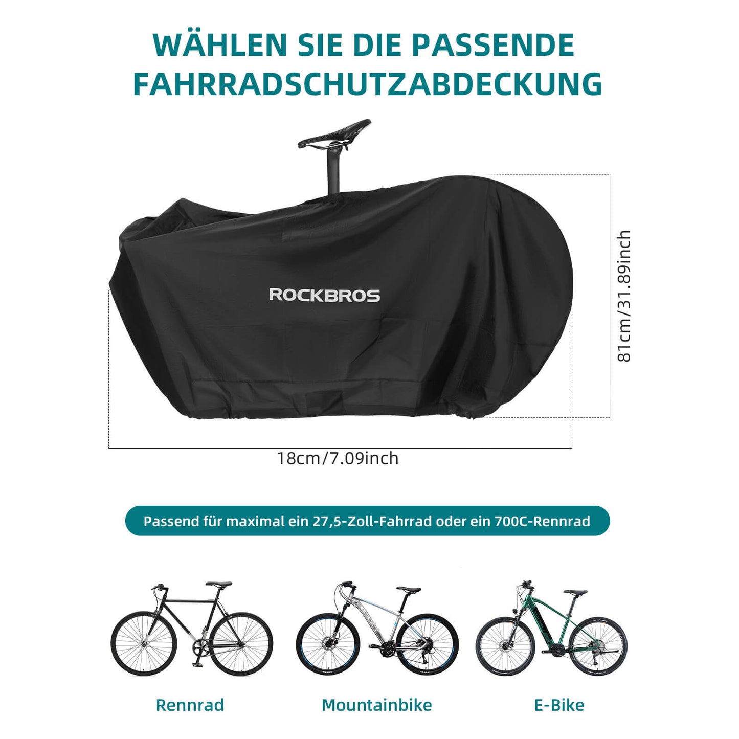 ROCKBROS Fahrradgarage Wasserdichte Transporttasche Reiselagerung für Fahrräder