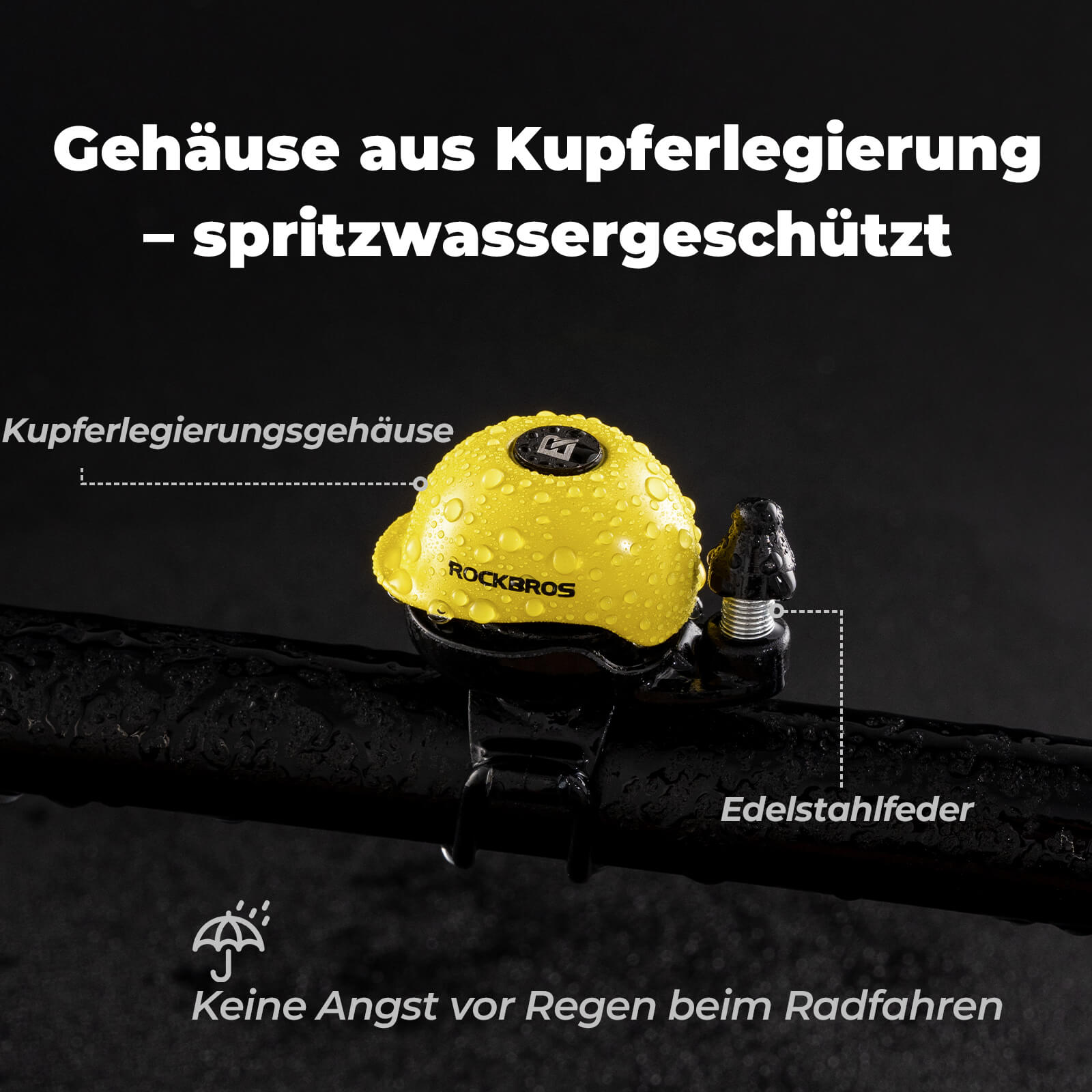 Fahrradklingel 360-Grad-Drehung für 22-34mm Lenker