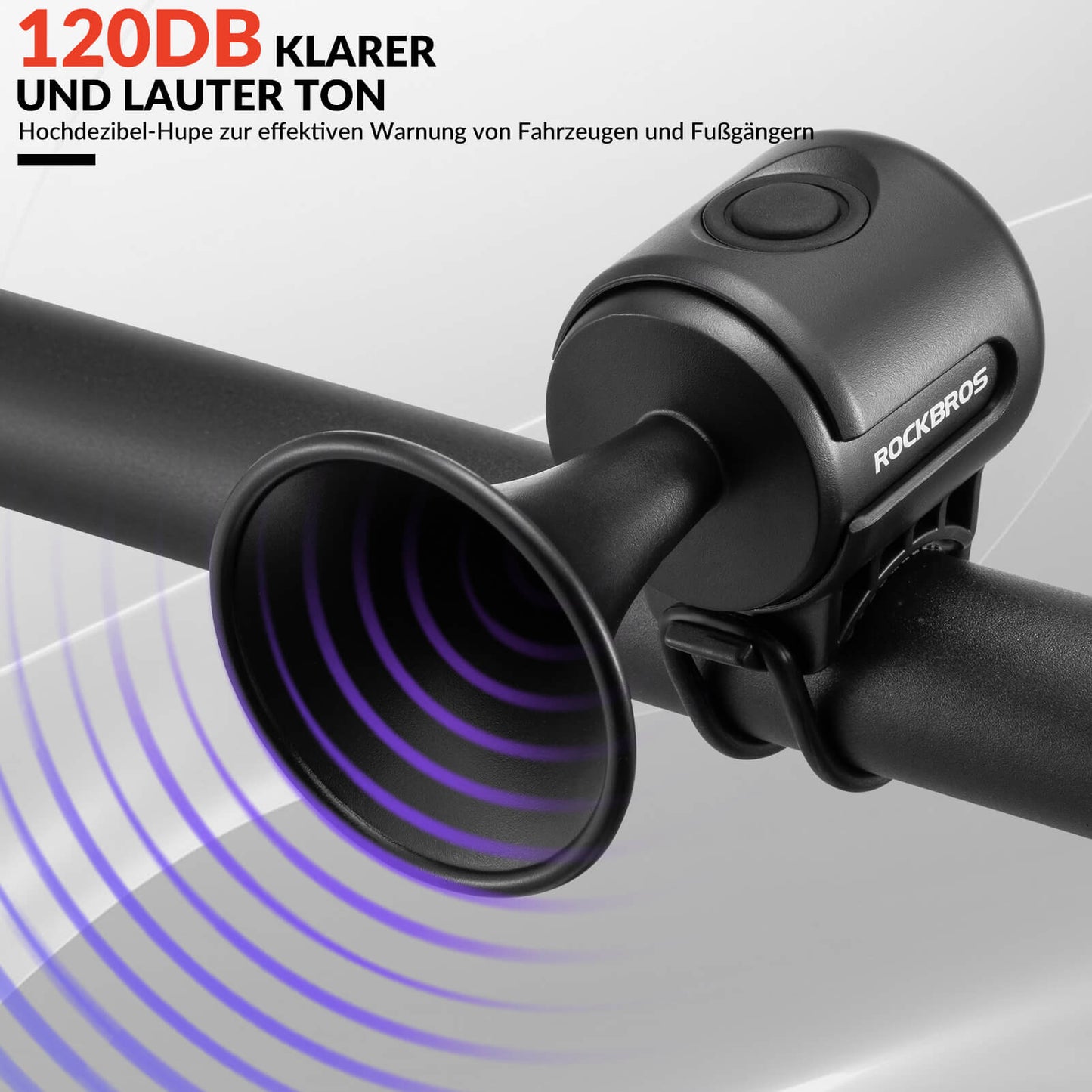 Fahrradklingel Elektrisch 120dB Ton IPX4 Wasserschutz Kinder/Erwachsene