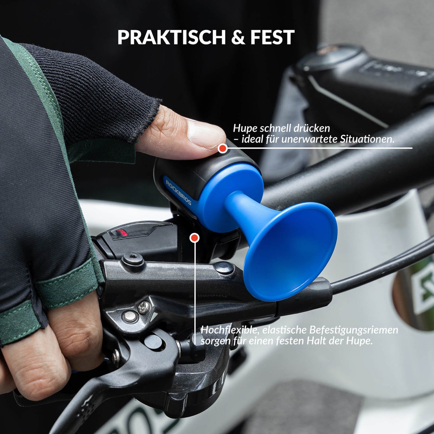 Fahrradklingel Elektrisch 120dB Ton IPX4 Wasserschutz Kinder/Erwachsene