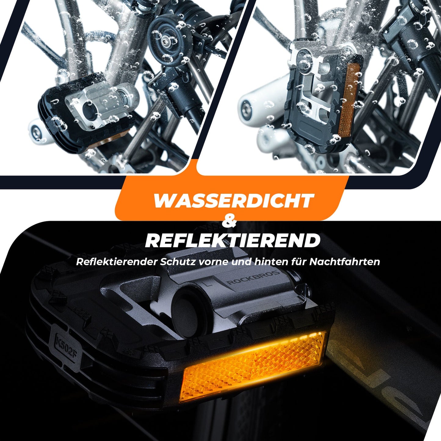 Fahrradpedale Faltbar Klapppedale 9/16"