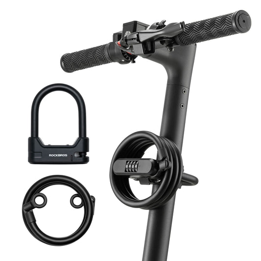 Fahrradschloss Zahlenschloss U-Bügelschloss mit Kabel ca. 1.1m