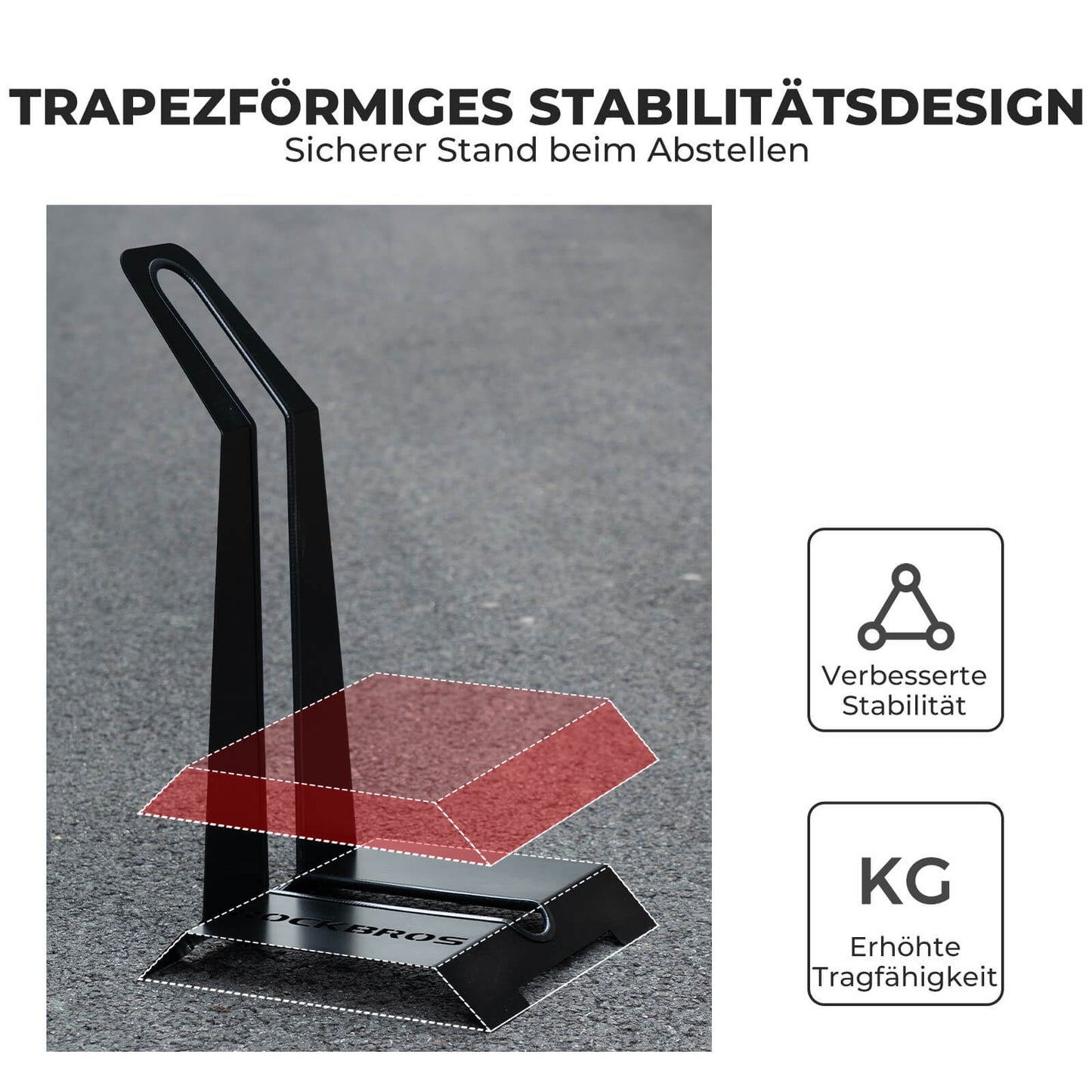 Fahrradständer für 24–27,5 Zoll MTBs und 700C Rennräder