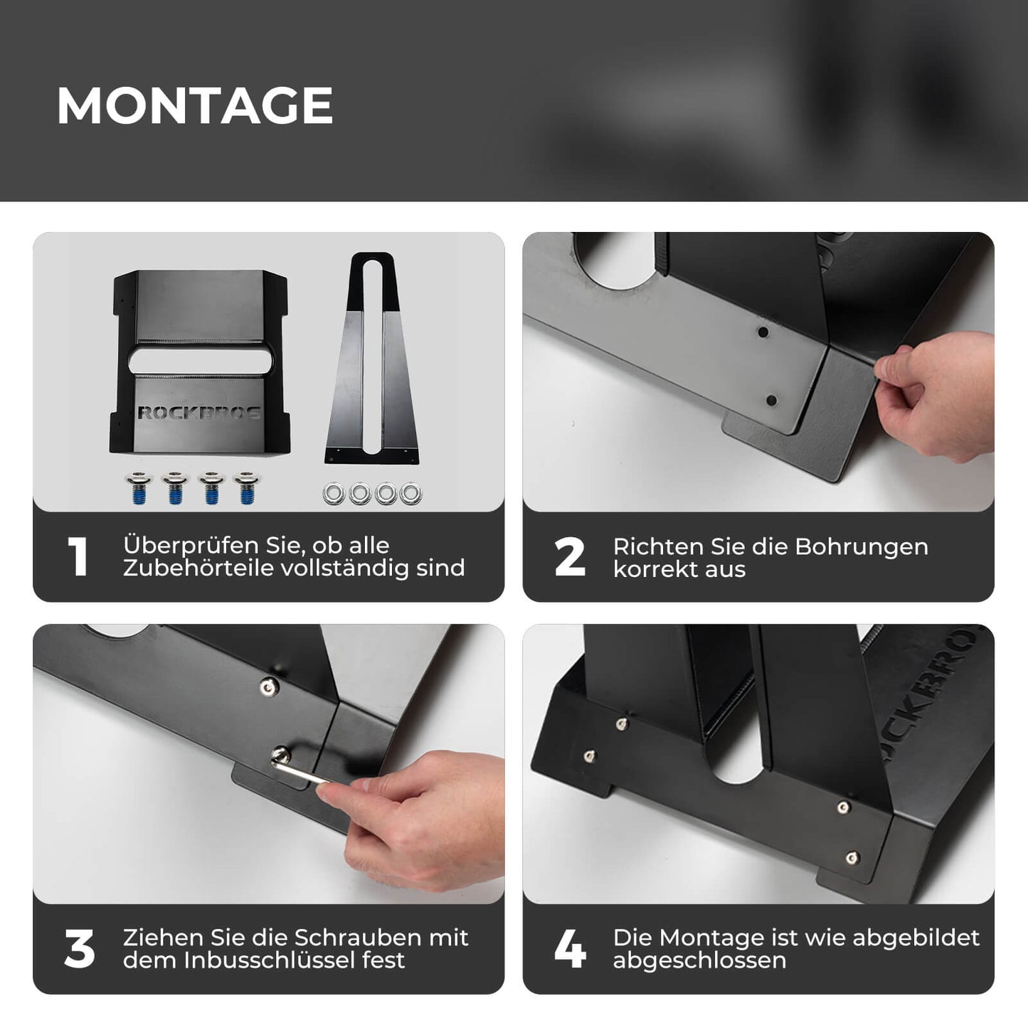 Fahrradständer für 24–27,5 Zoll MTBs und 700C Rennräder