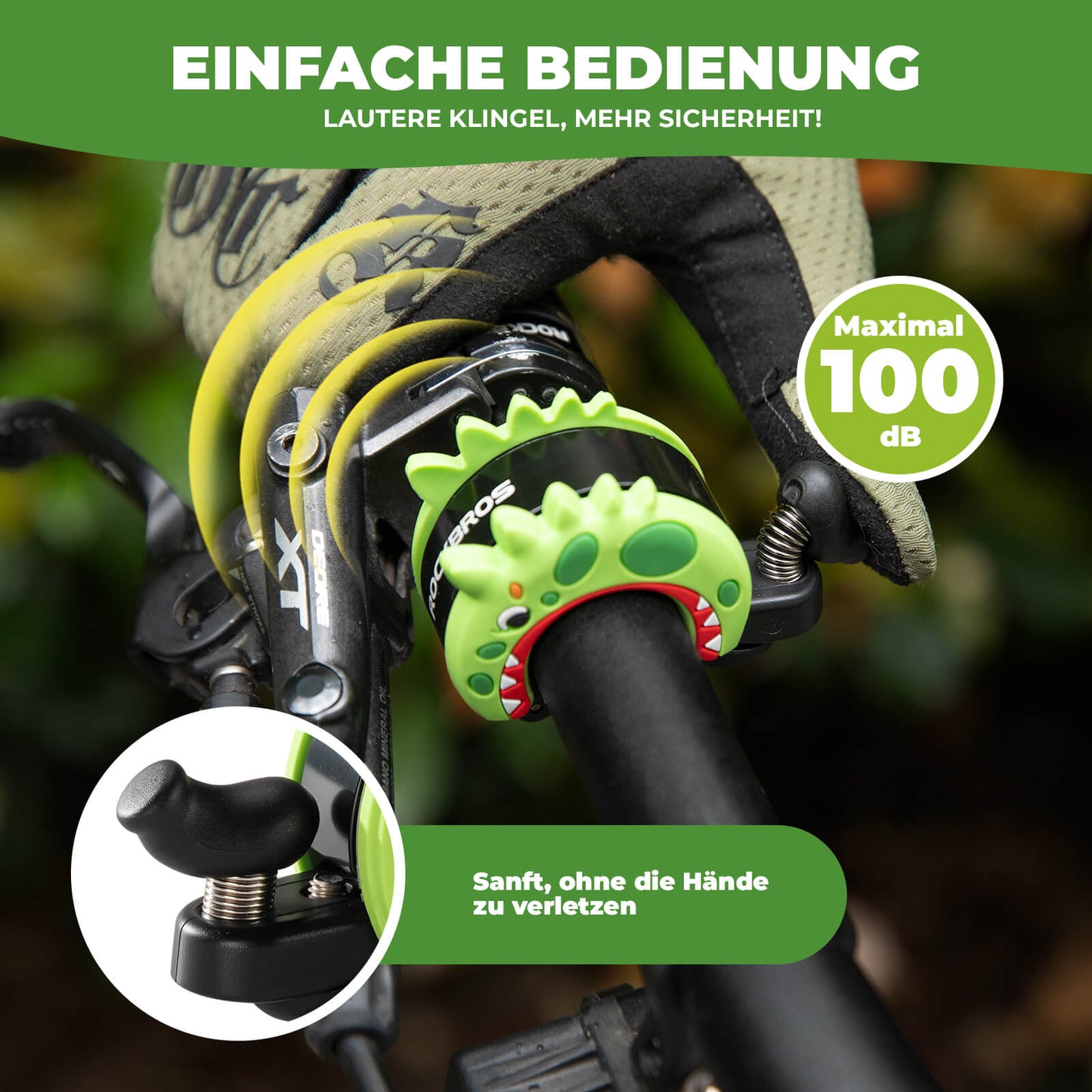 Kinder Fahrradklingel Laut für Lenker 22,2-25,4mm