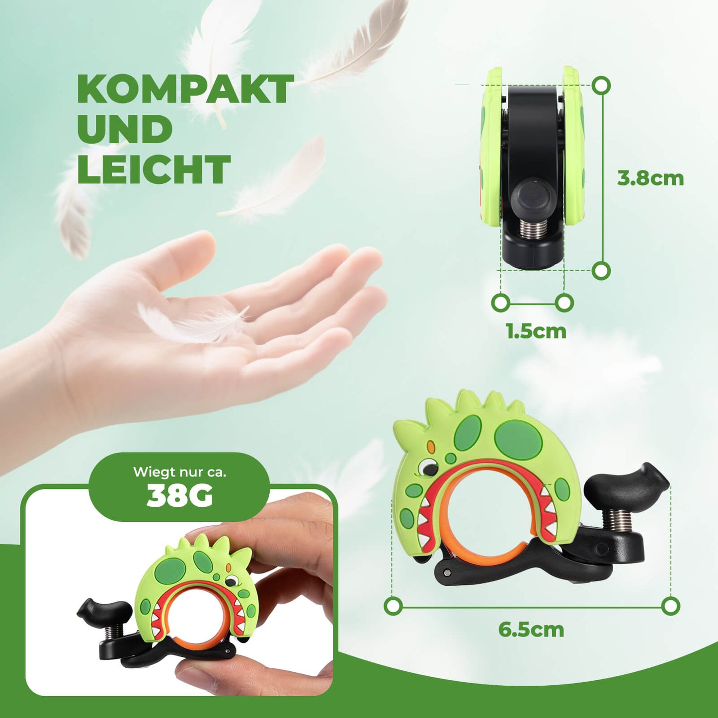 Kinder Fahrradklingel Laut für Lenker 22,2-25,4mm