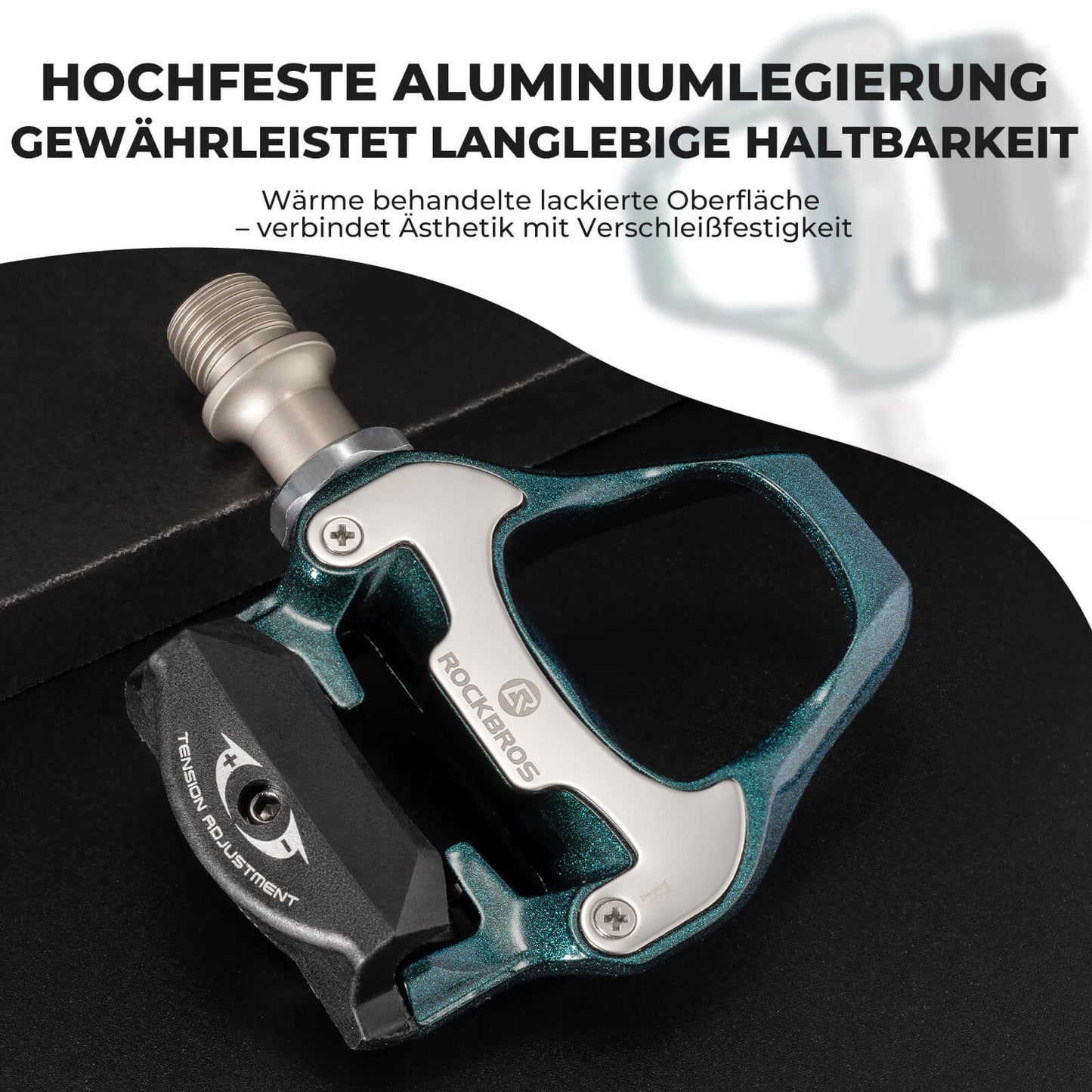 Klickpedale SPD Rennrad Pedale mit Einstellbarer Spannung