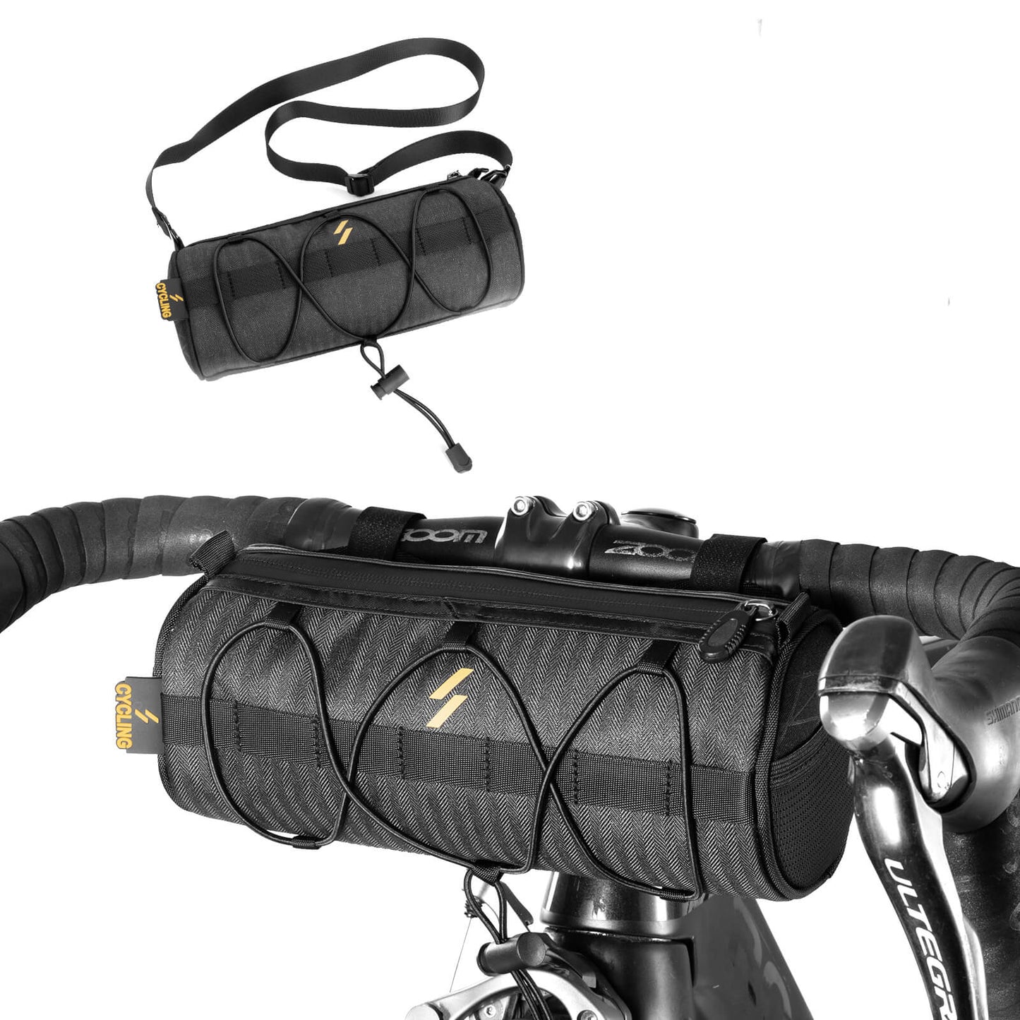 Lenkertasche 2,1L  mit Schultergurt für MTB, Rennrad, Gravel & E-Bike