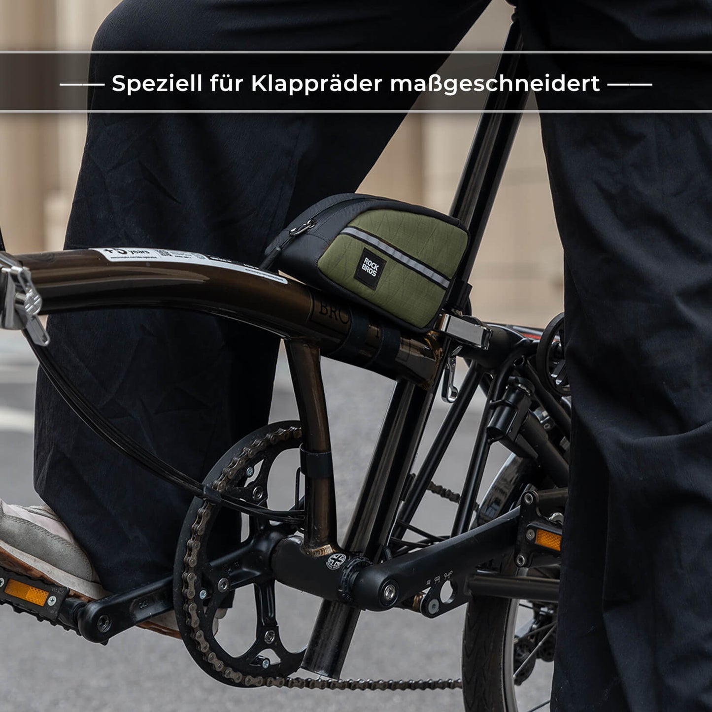 Oberrohrtasche 0,8L Leicht für Klapprad Falträder