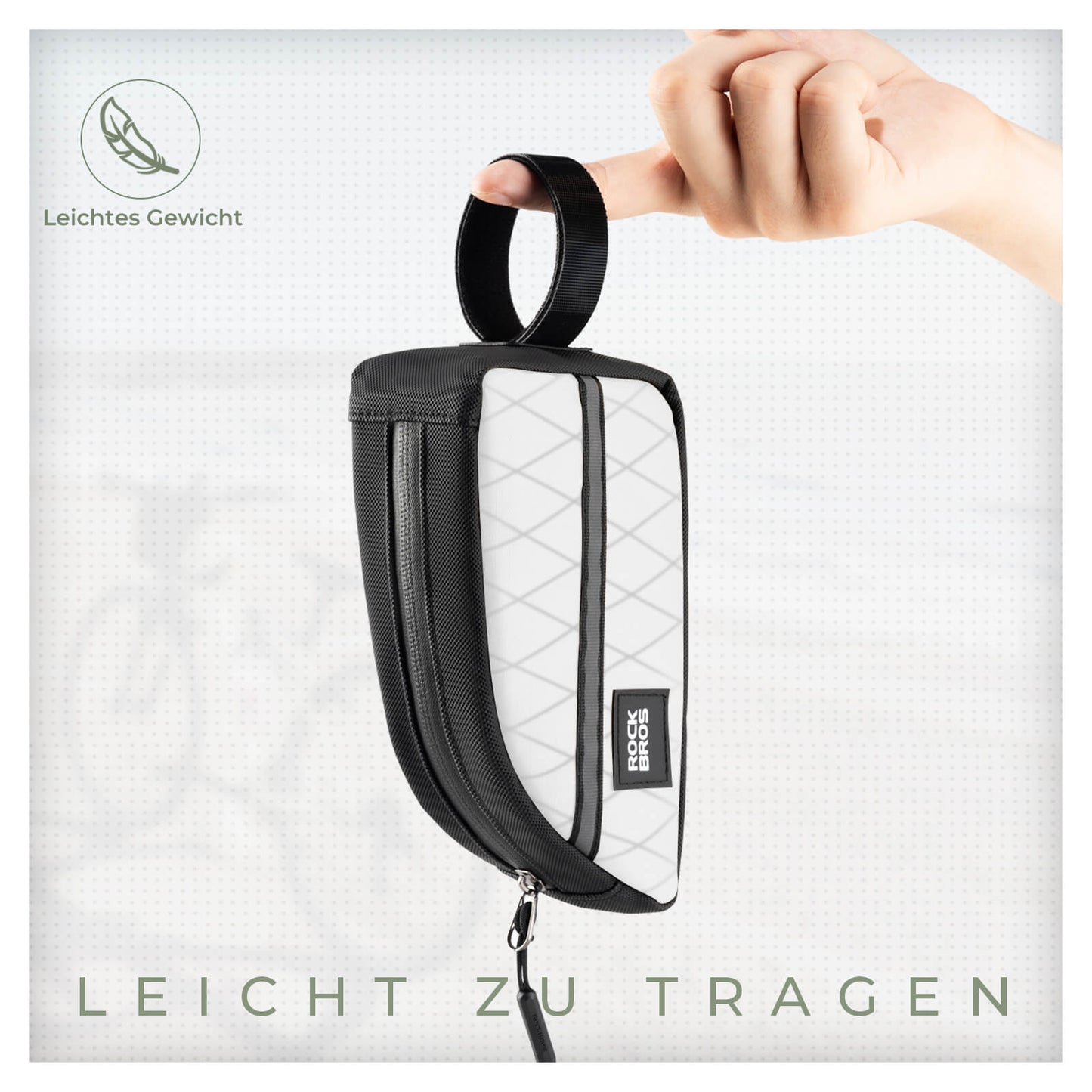 Oberrohrtasche 0,8L Leicht für Klapprad Falträder