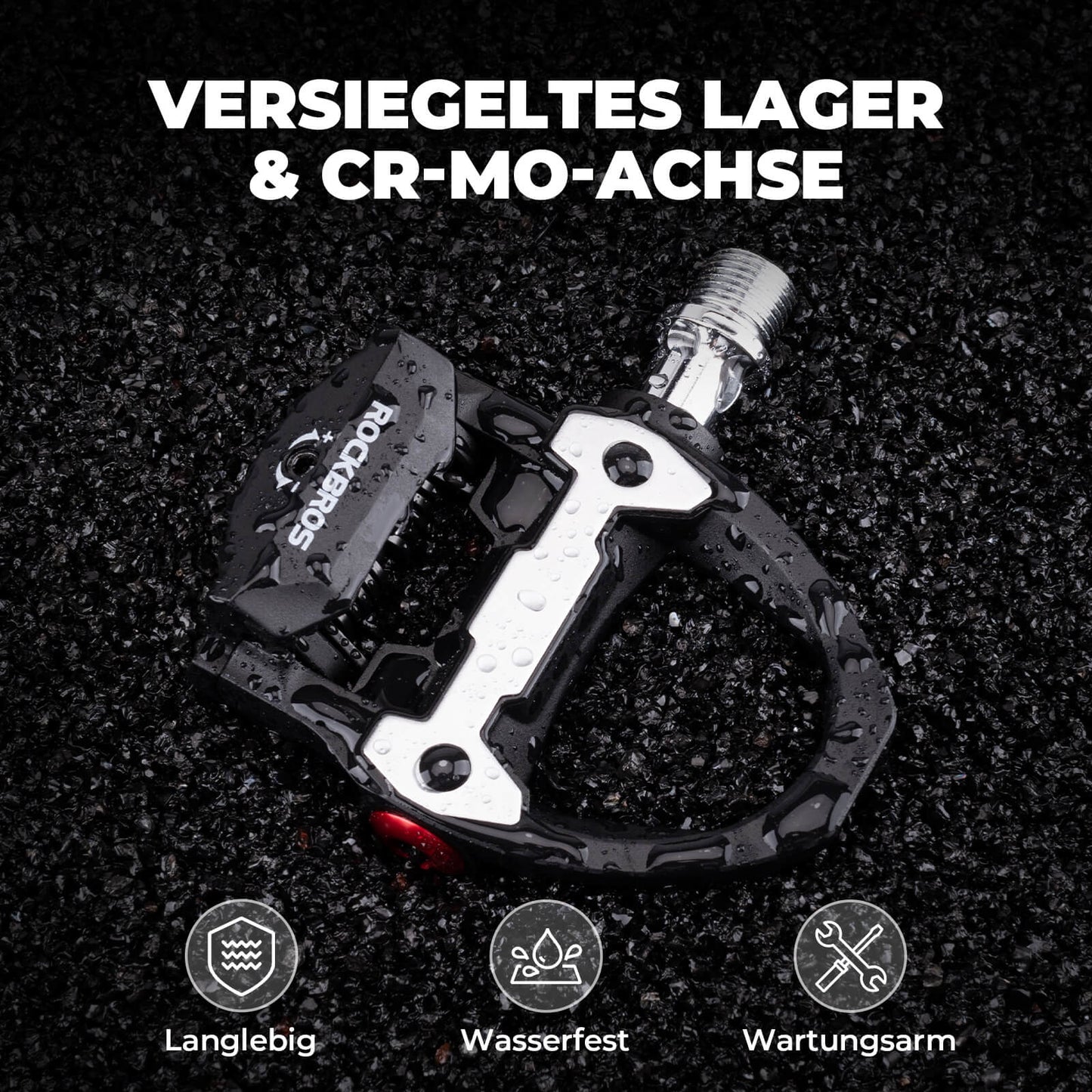 SPD Pedale Einstellbarer Spannung inkl. Cleats für Rennrad Wettkampf