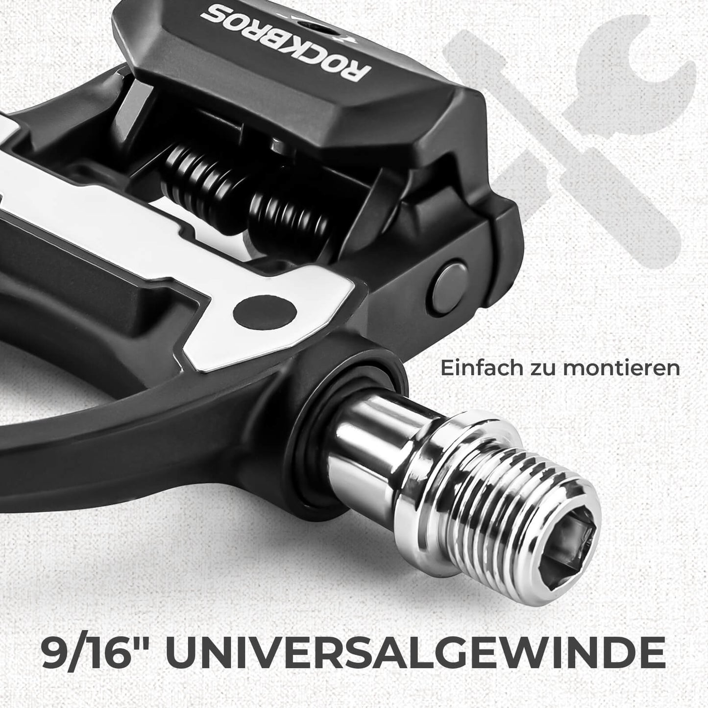 SPD Pedale Einstellbarer Spannung inkl. Cleats für Rennrad Wettkampf