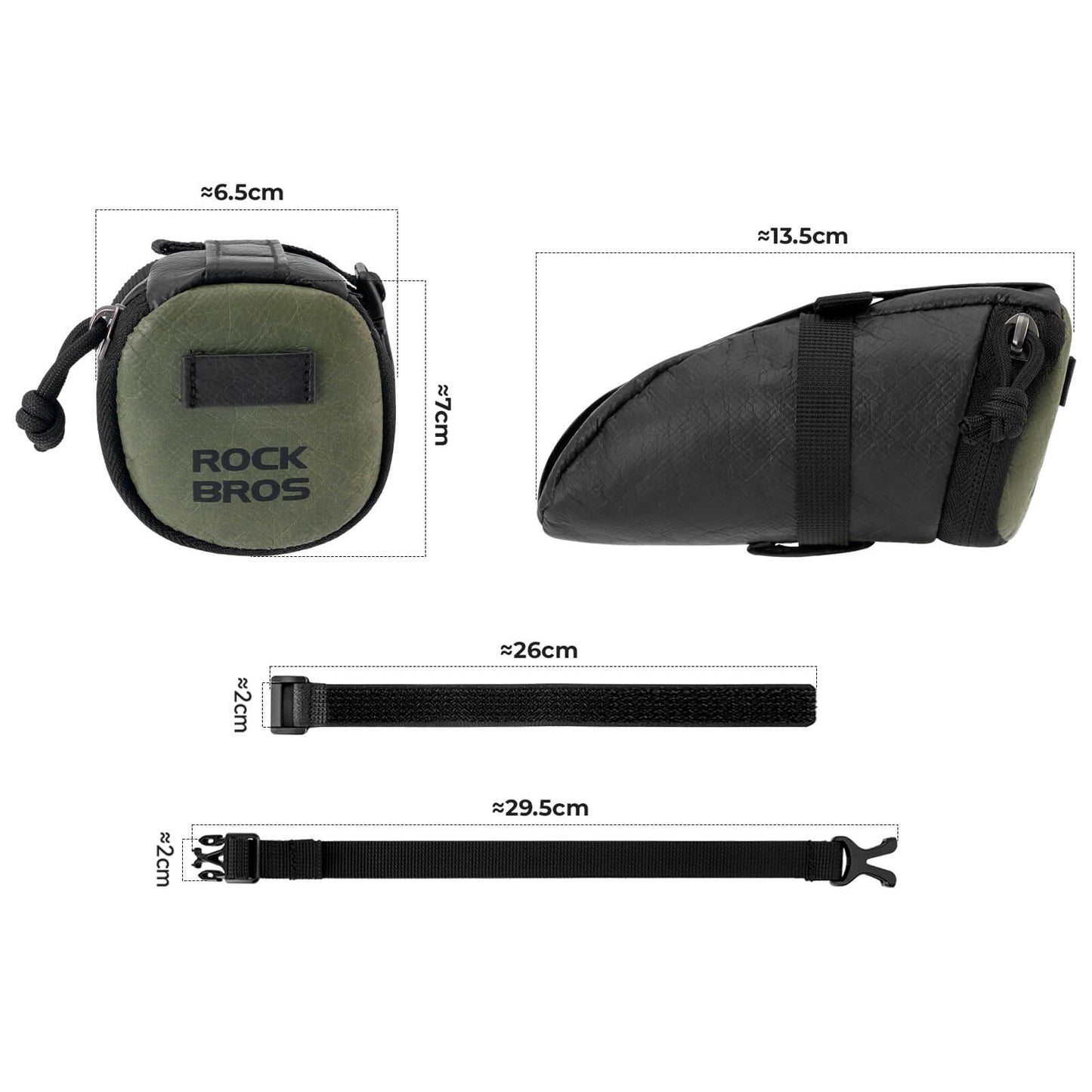 Satteltasche Wasserabweisend Kompakt 0.2L