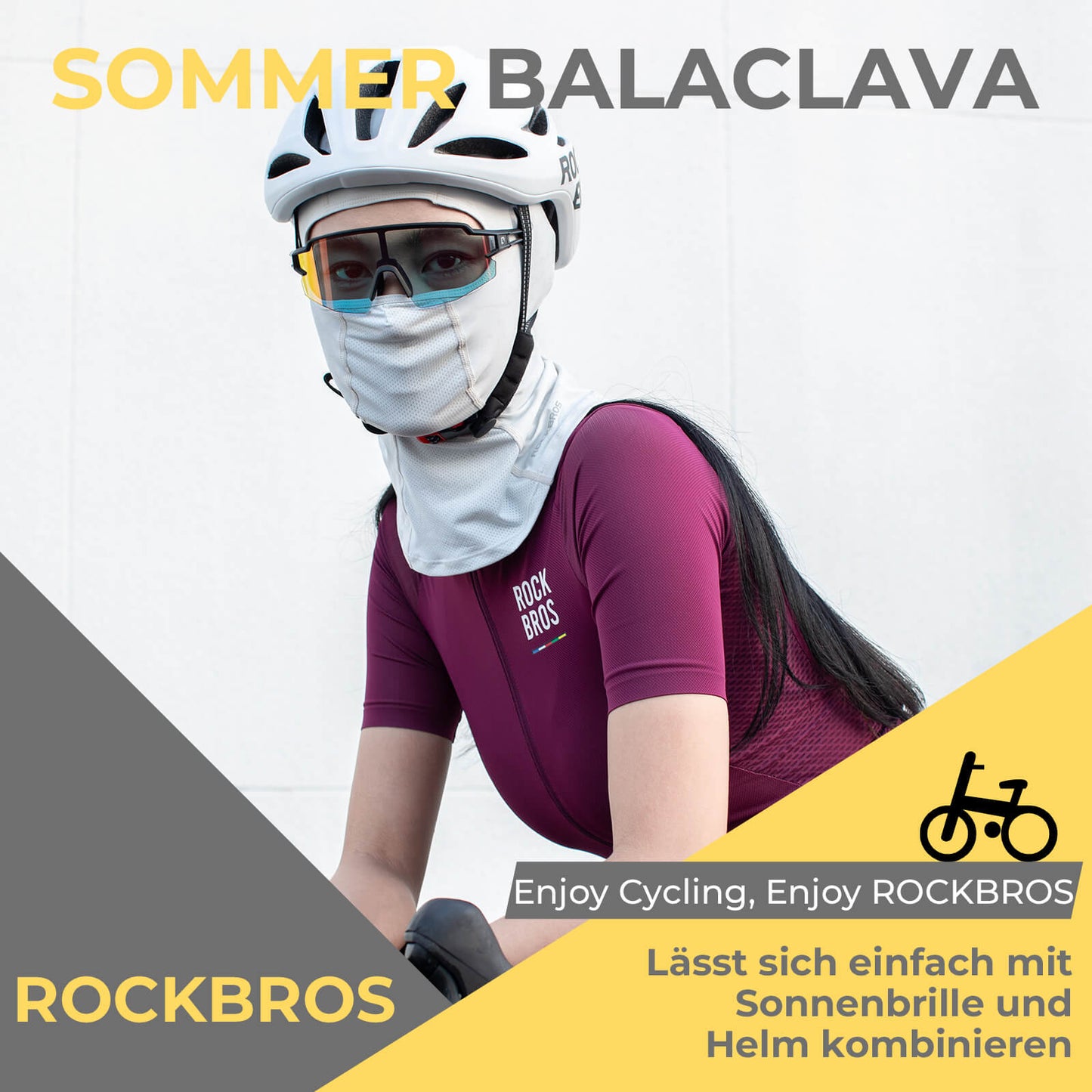 Sommer Sturmhaube UPF 50+ Kühlende Balaclava