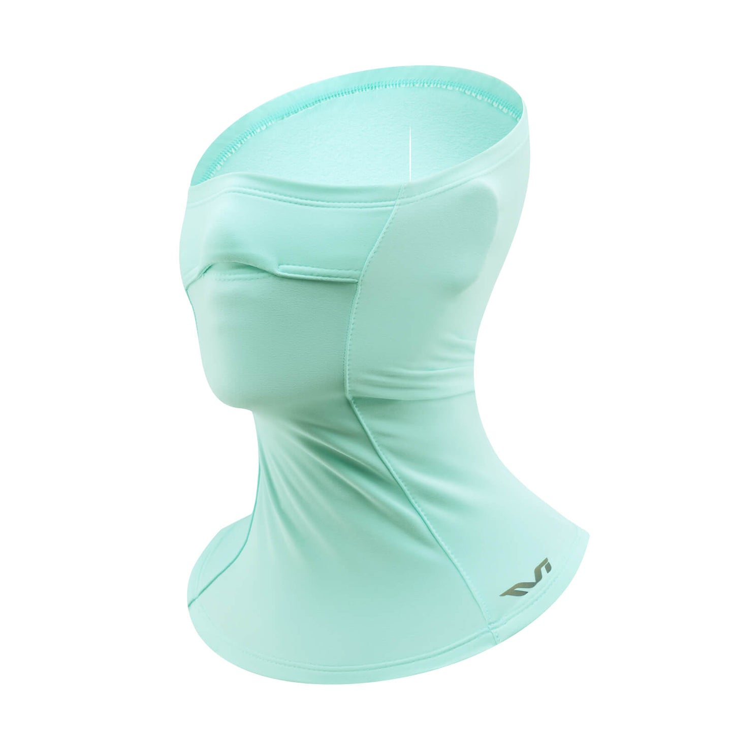 ROCKBROS TVI Damen Sturmhaube Balaclava mit Pferdeschwanz-Öffnung Warm Grün