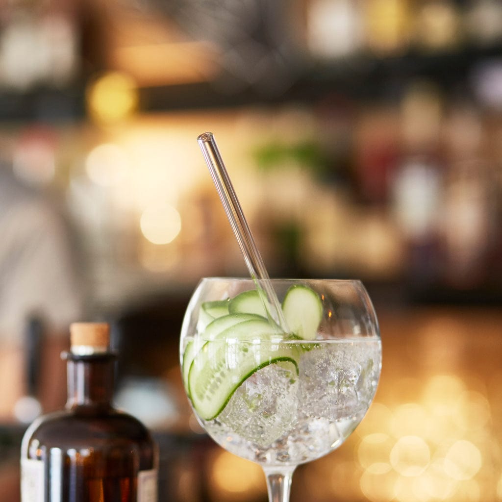 Cocktail Glasstrohhalme mit gravierten Maßen 6er Set