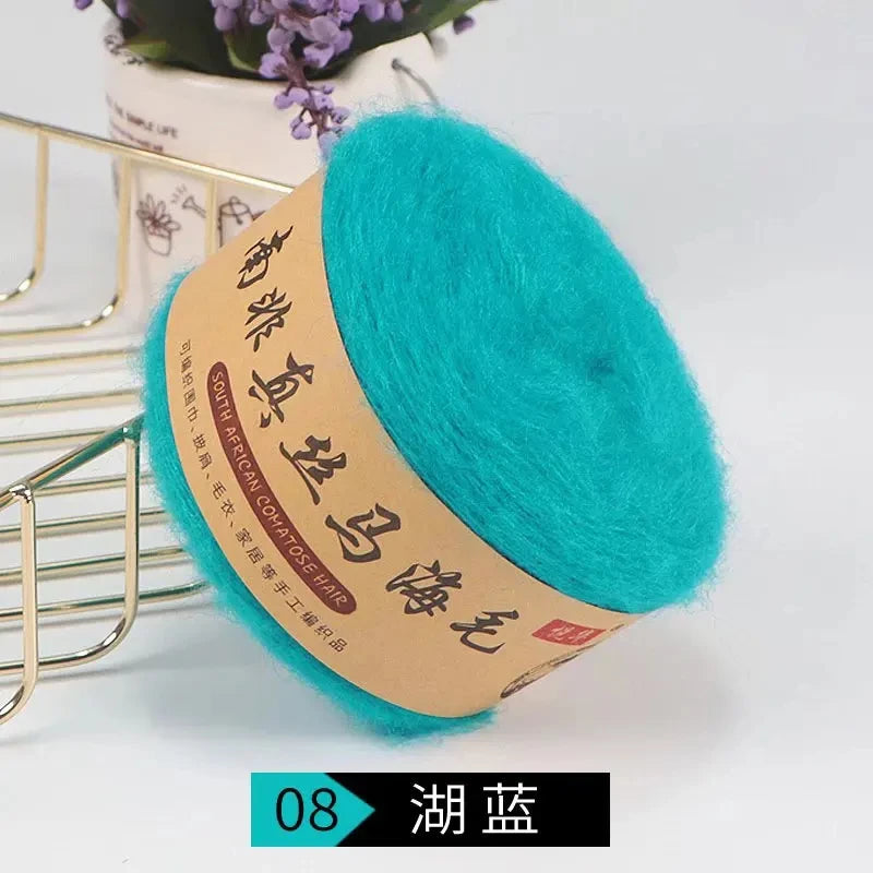 Seidenpony Wollgarn handgestrickt feines Acryl-Seidengarn für DIY