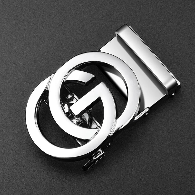 Automatische Gürtelschnalle Herren 3,5 cm in Gold Silber Schwarz – Stil - Komfort