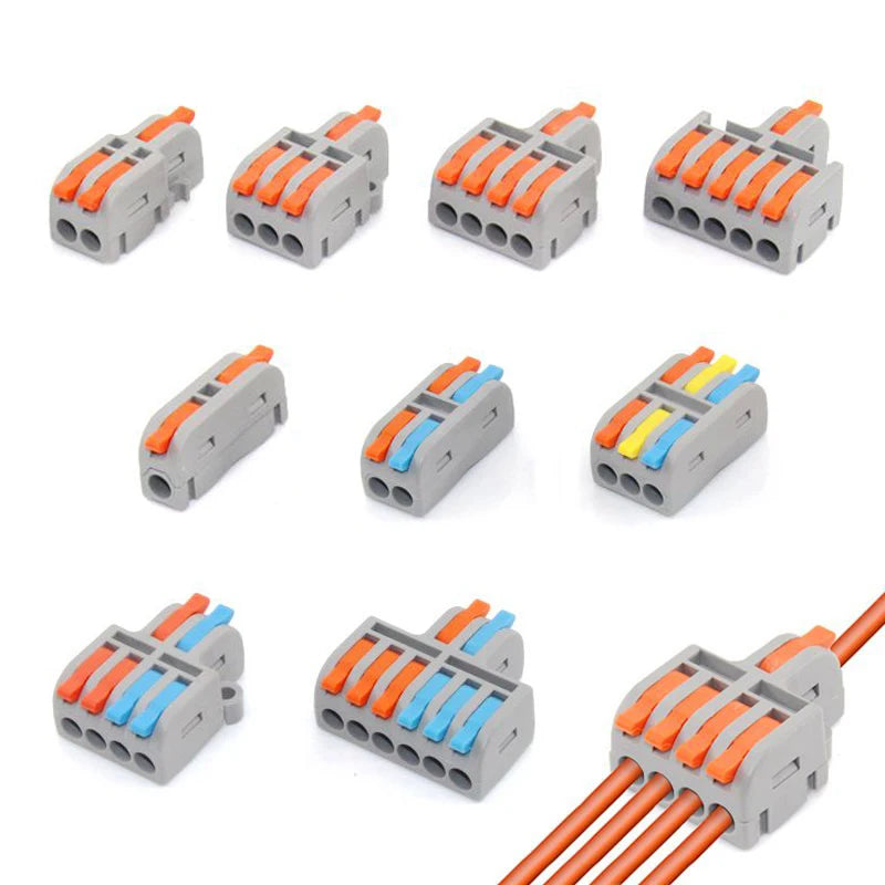 Schnelle Mini Kabelanschlüsse 10/30/50 Stück – Universal Push-in Terminal Block