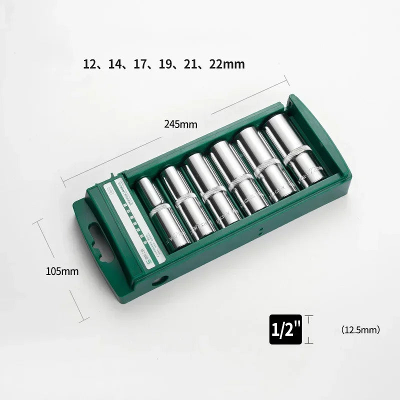 Vielseitiges Hex Steckschlüssel Set mit Ratsche und Halter