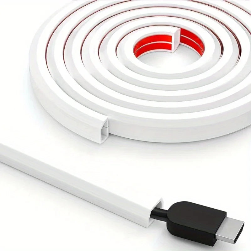 Selbstklebender PVC Kabelschutz Grau Flexibel für Kabelmanagement - Haustierschutz