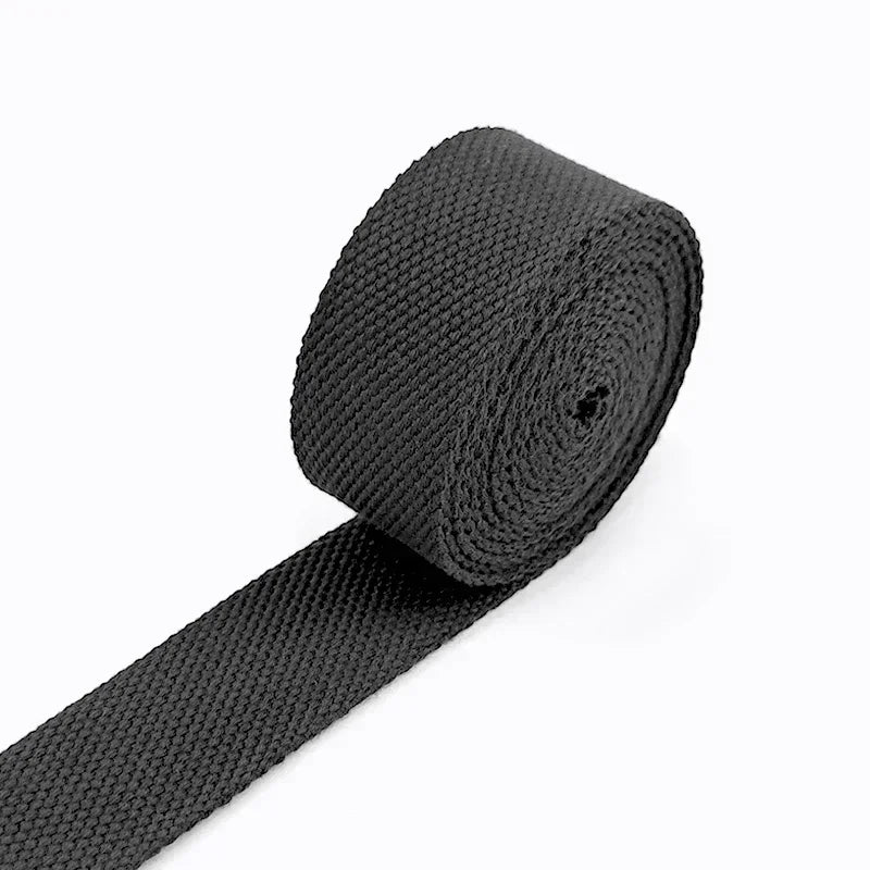 5M Polyester Baumwoll Gurtband 2mm dick für Rucksack Gürtel Kleidung 20-50mm breit