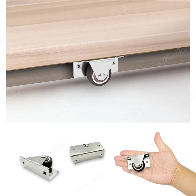 Leise TPR Möbelrollen 1 - 1,25 Zoll | Stabile, seitliche Montage