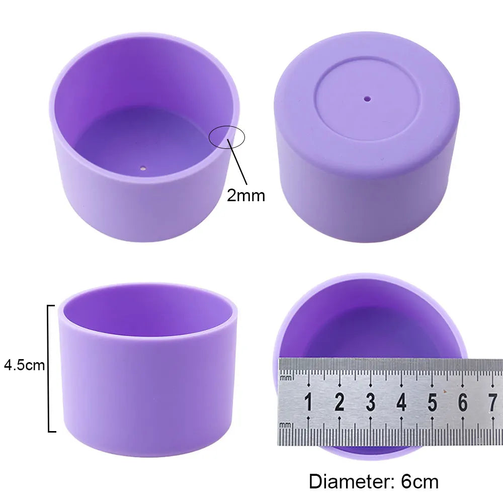 Silikon Anti Rutsch Tassenboden 6 cm Wärmedämmende Untersetzer 17 Farben