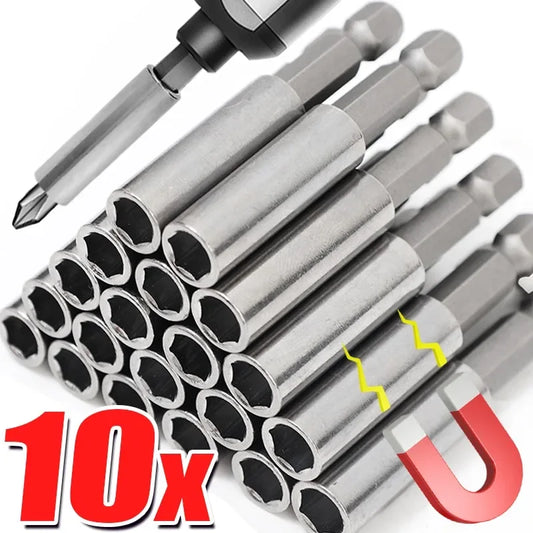 Magnetische 1/4 Zoll Sechskantschaft-Bohrer – sicherer Halt, 5 Stück Stahl