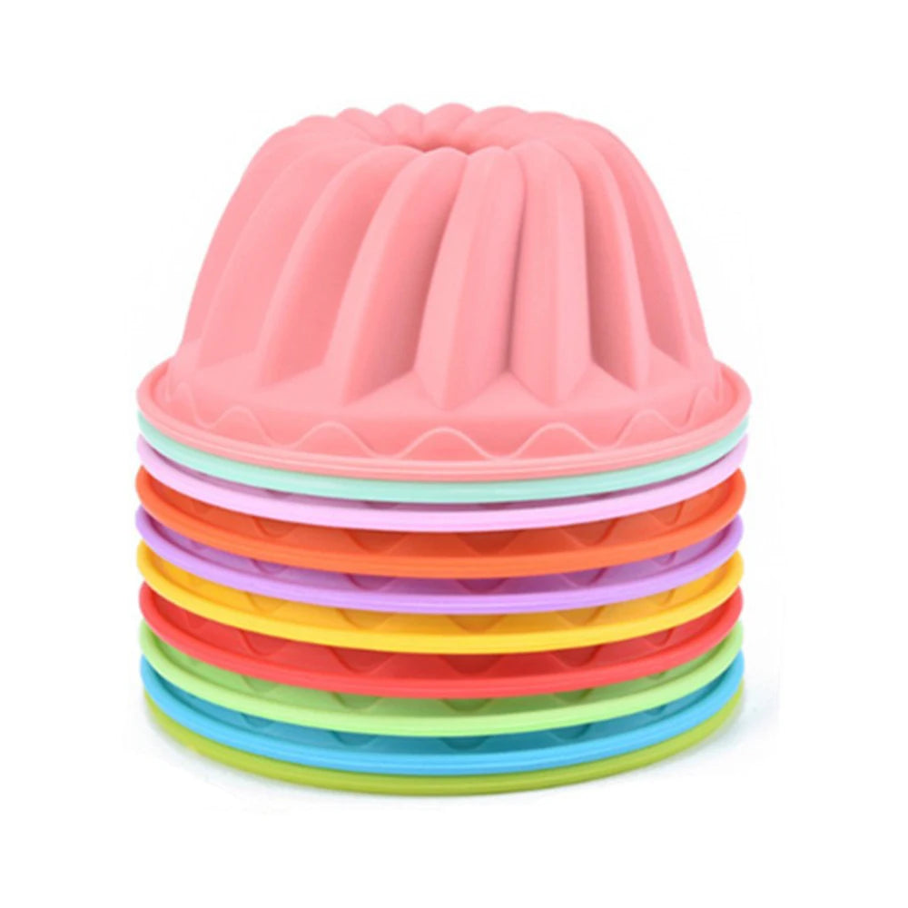 12-teiliges Silikon Muffin Backform Set BPA-frei Mehrfarbig-Yabubest - Home & More