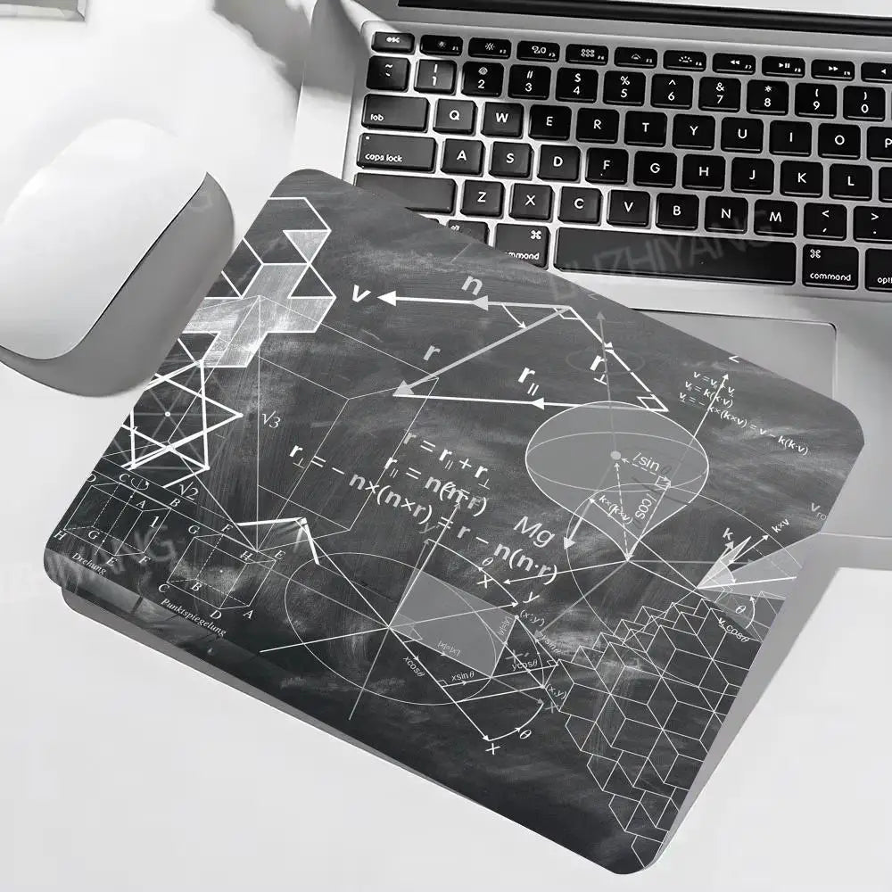 Anti Rutsch Mauspad für Computer Büro und Gaming mit Formel Design