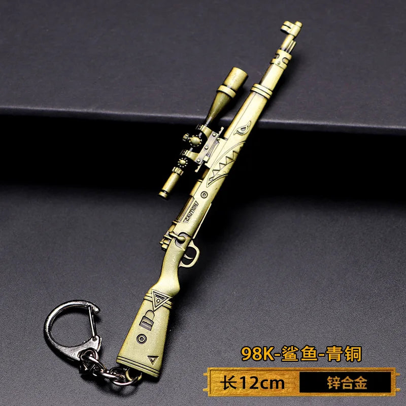 Spielzeugpistole Schlüsselanhänger aus Metall als Geschenk für Männer Jungen