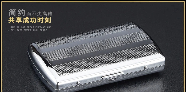 Tragbares Mini Zigarettenetui aus Edelstahl für 12 Zigaretten