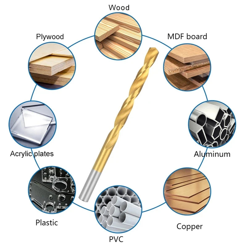 13 teiliges Bohrer Set 316 bis 12 Zoll für Glas Metall Fliesen Beton