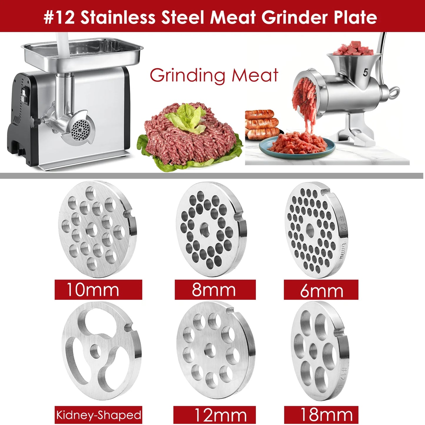 Edelstahl Fleischwolf Zubehör für effizientes Zerkleinern