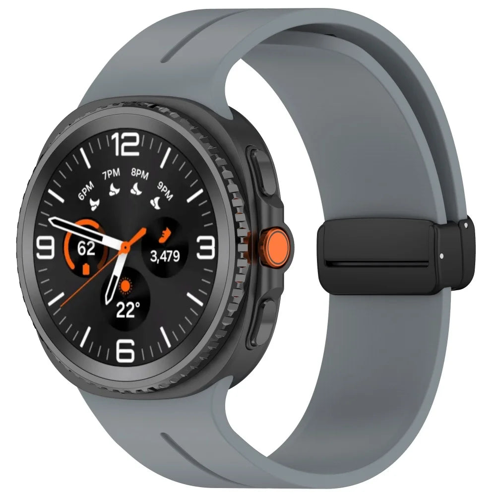 Magnetisches Silikonarmband für Samsung Galaxy Watch 40 44 46 mm Sportband