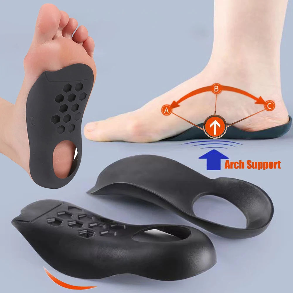 Einlegesohlen für Plantarfasziitis, Plattfüße & XO-Beine Korrektur
