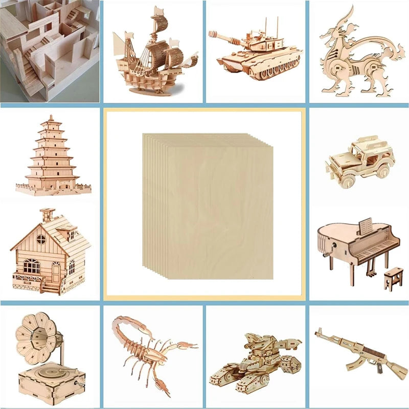 Unlackierte Holzplatten 30er Set 10x15 cm Naturholz für DIY Kreativprojekte