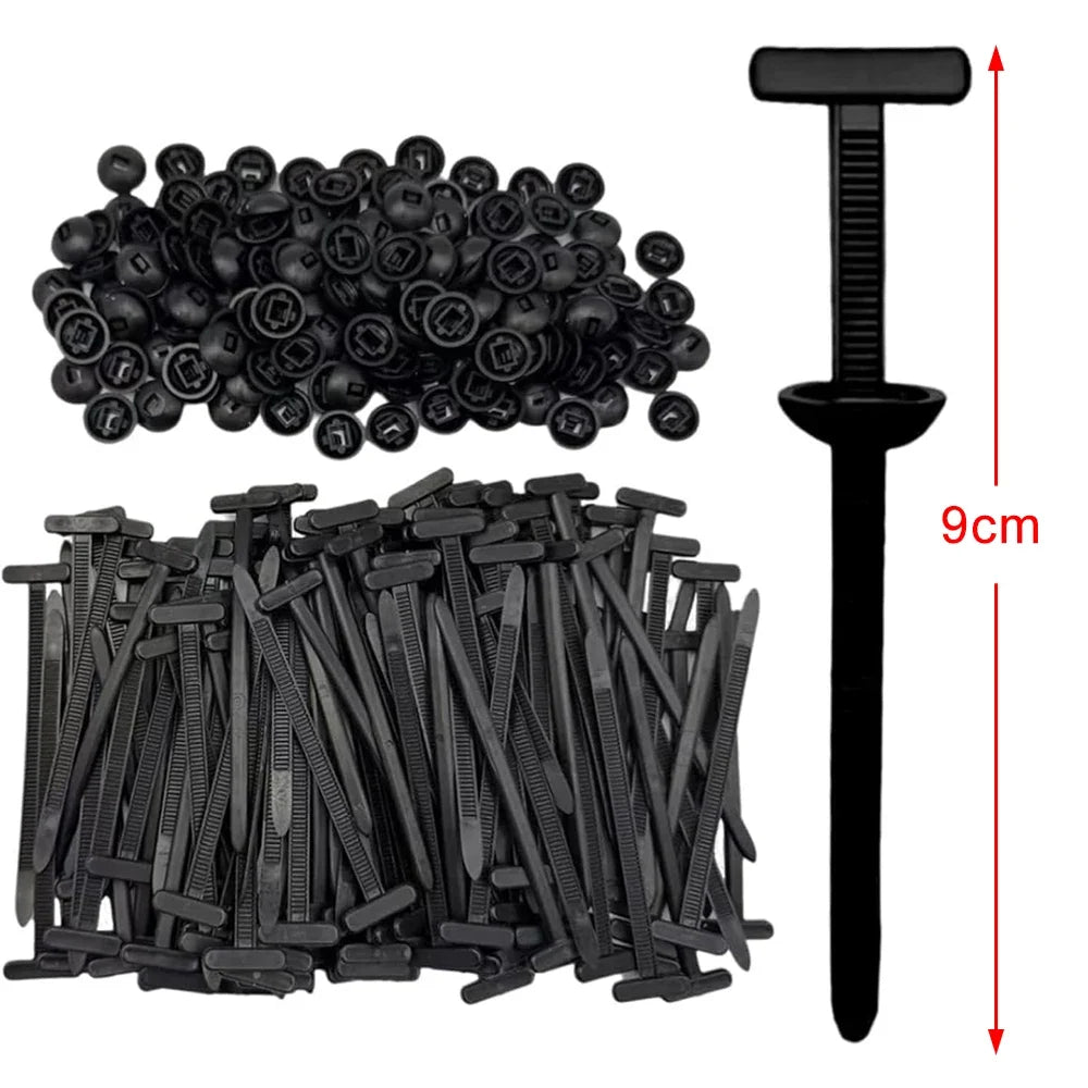 Universal Nylon Kabelbinder mit Clips für Auto & Haushalt – Viele Varianten