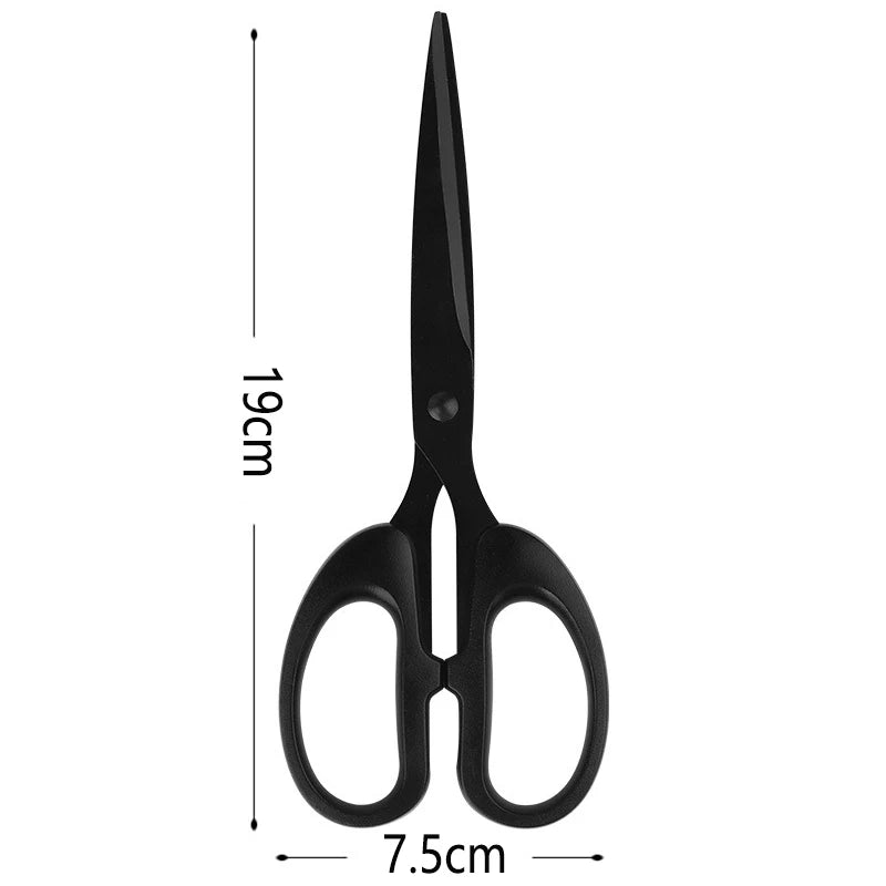 Schwarze Haarschneideschere Nähschere Edelstahl für Handwerk Stoffe