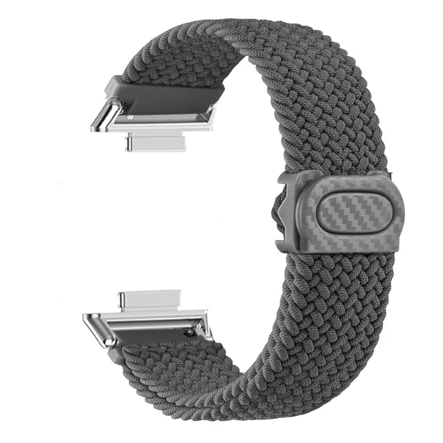Sportlich - Robust: Geflochtenes Nylonarmband für Huawei Watch Fit 2 Komfort